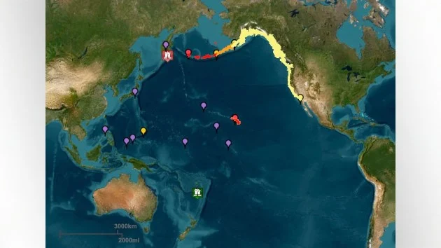 California hit with tsunami waves after massive 8.8 magnitude earthquake