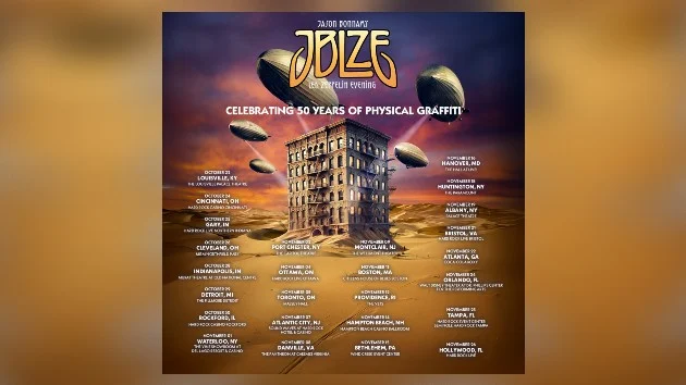 Jason Bonham extends tour celebrating 50th anniversary of Led Zeppelin’s ‘Physical Graffiti’