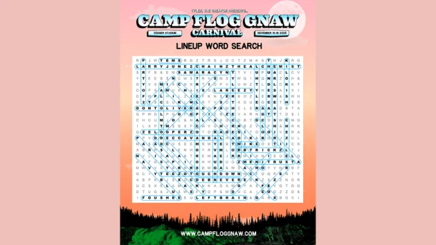 Lineup for Camp Flog Gnaw Carnival announced