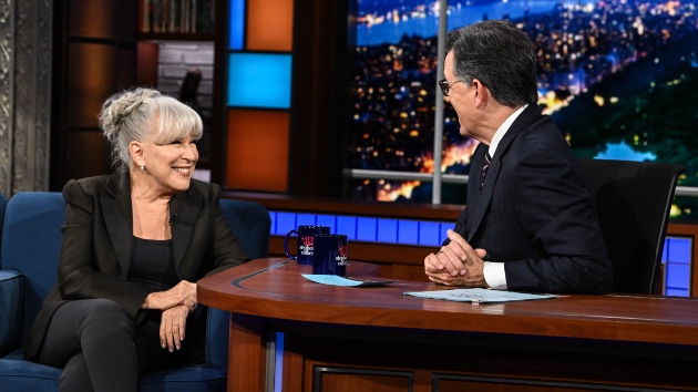 Bette Midler serenades Stephen Colbert during ‘The Late Show’ appearance