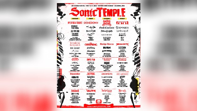 Full Sonic Temple 2026 lineup revealed, including additional headliners Shinedown & Tool