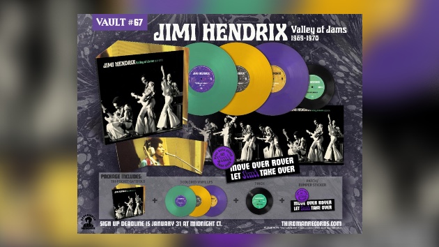 Jimi Hendrix improvisational recordings part of new Third Man Records Vault release
