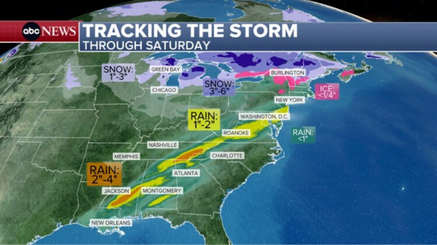 More severe thunderstorms including tornadoes, flash flooding possible in the South