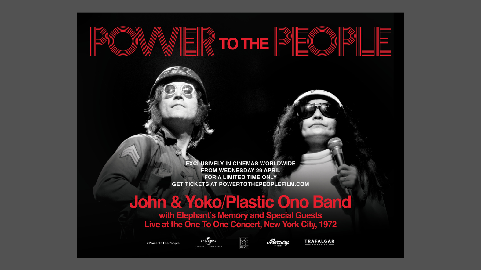 Film of John Lennon and Yoko Ono’s One to One concerts hitting theaters
