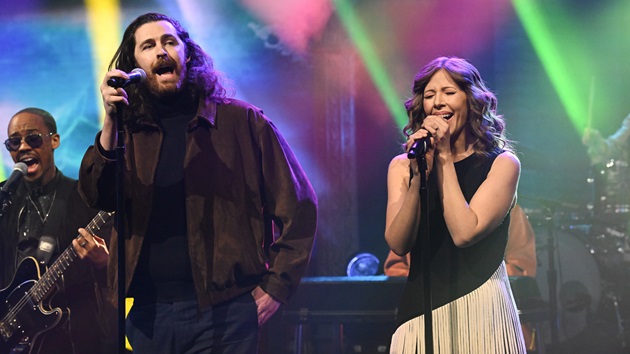 Watch Hozier perform ‘With a Little Help from My Friends’ on ﻿’Colbert﻿’ with Lake Street Dive