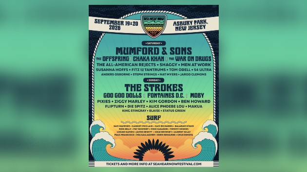 The Strokes, Mumford & Sons headlining 2026 Sea.Hear.Now Festival