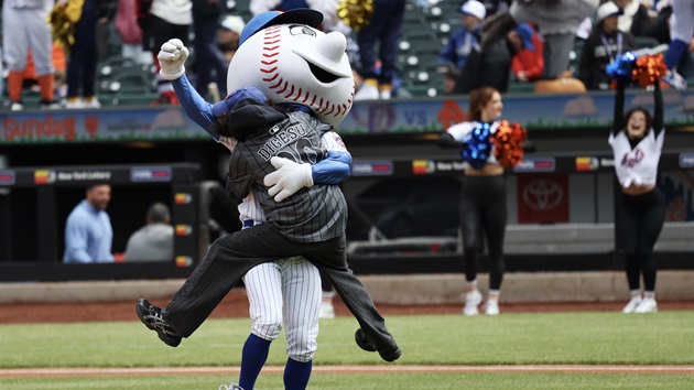 Citi Field, here they come: Geese throws out first pitch at Mets game
