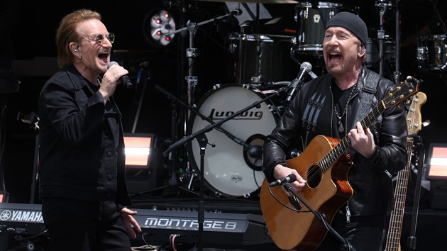 U2’s Bono and The Edge perform at Obama Presidential Center grand opening