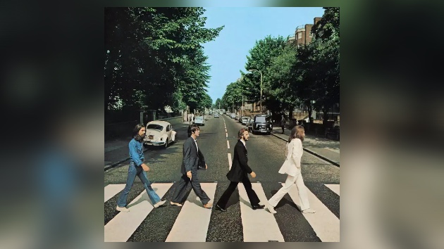 Sam Mendes’ Beatles movies seen filming at Abbey Road crosswalk